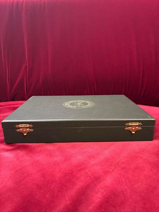 Contenitore per monete in velluto verde