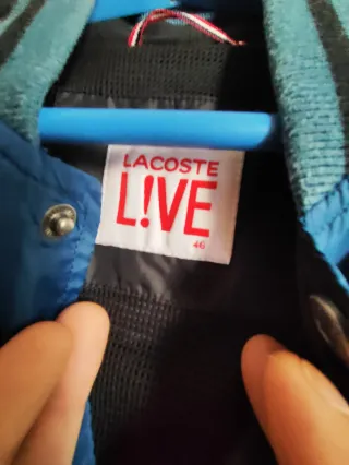 Sudadera Lacoste Lice Azul y Negra