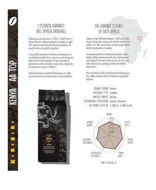 Caffè Kiribiri Kenya 1KG Grani o Moka