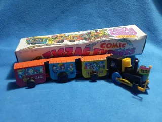 Treno a corda Zig Zag Express in latta