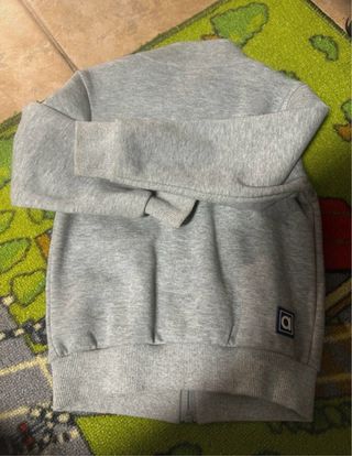 Casaco menino cinzento com azul