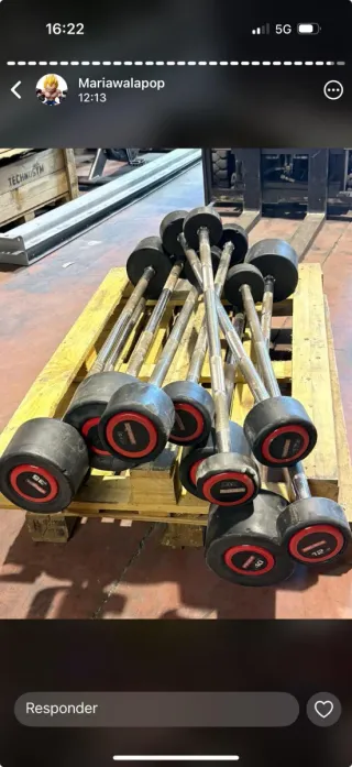 Mancuernas profesionales 40kg y 12kg