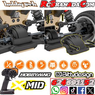 BUGGY 2WD HOBBYTECH X-MID RTR BRUSHLESS