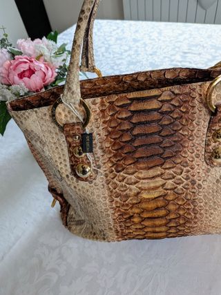 Borsa Ape Regina Vera Pelle Pitone