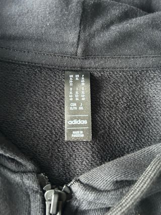 Chaqueta Adidas Negra con Rayas Blancas