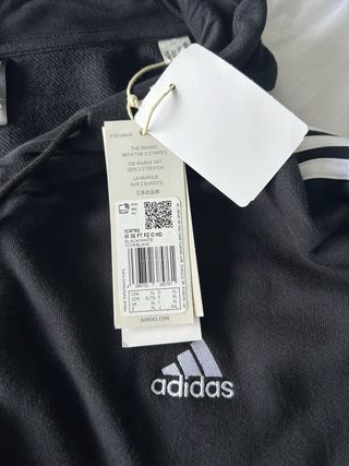 Chaqueta Adidas Negra con Rayas Blancas