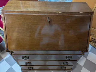 Escritorio Secreter Antiguo Madera