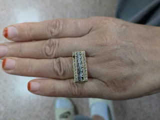 Anillo Oro 18k Diseño Griego