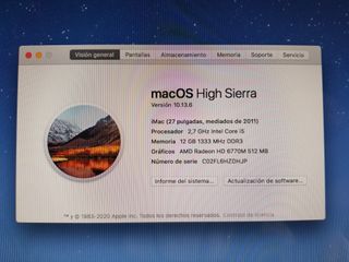 iMac de escritorio Apple