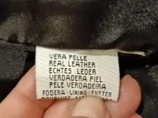 Trench de Piel Auténtica Negro