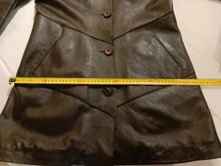 Trench de Piel Auténtica Negro