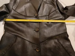 Trench de Piel Auténtica Negro