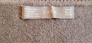 Cárdigan marrón 90% algodón de Zara talla M