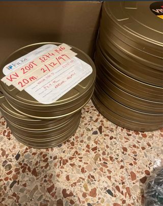 3 scatole per pellicola 16mm