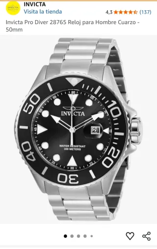 Reloj Invicta Sumergible 300M