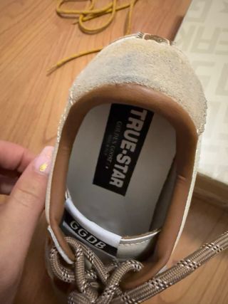 Zapatos Mujer Beige y Dorado