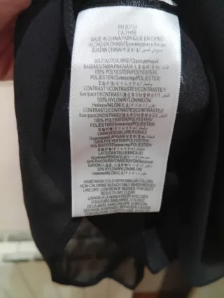 Vestido Mini Lencero BCBG Max Azria Negro