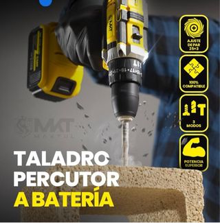 Taladro Percutor Batería 20V 2x4000mAh
