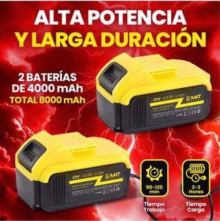 Taladro Percutor Batería 20V 2x4000mAh