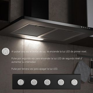 Campana Extractora Karinear Negra 60cm A++