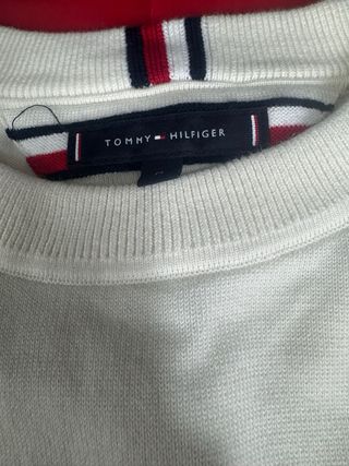 Camiseta Tommy Hilfiger Blanca Rayas