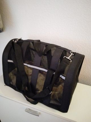 Transportín tela rígido con mantita