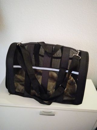 Transportín tela rígido con mantita