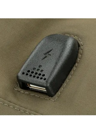 Mochila Pepe Jeans Negra y Verde Oliva