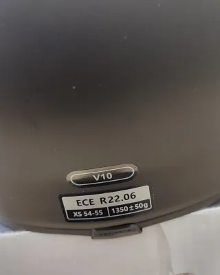 Casco Moto Hjc V10 Retro Negro