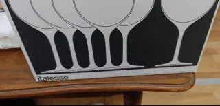 Calice San Marzano in vetro e suaglasss azzurro