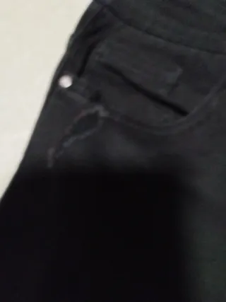 Pantalones negros verano deshilachados