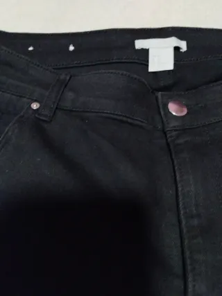 Pantalones negros verano deshilachados