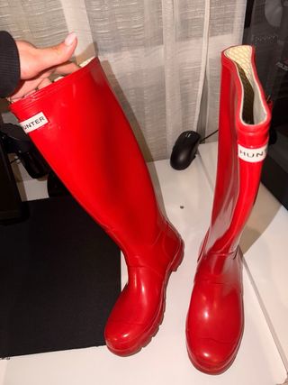 Botas Hunter Rojas Talla 38
