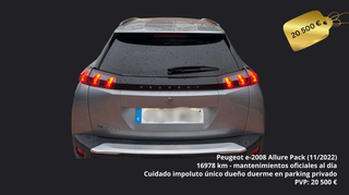 Peugeot e‐2008 Allure Pack 17000KM-IMPOLUTO 11/22