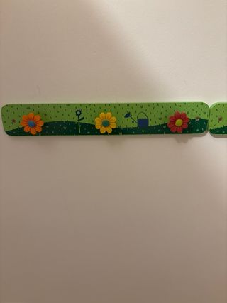 Perchero infantil pared decorado 3 unidades