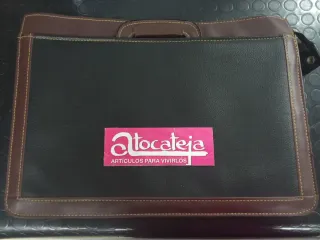 Maletín Cartera Documentos Negro y Marrón