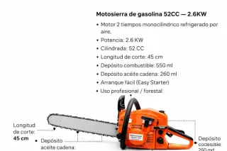 Motosierra KRAFTWORLD PR-YC5200