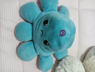 Peluche Oso Blanco y Pulpo Morado