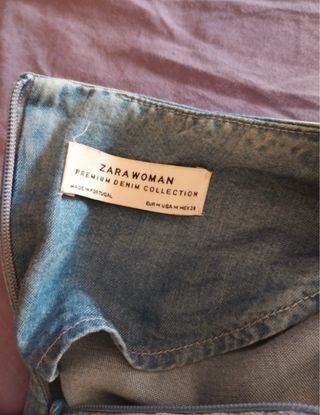Vestido vaquero Zara Talla M