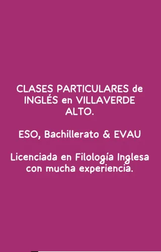 Clases de inglés en Villaverde Alto