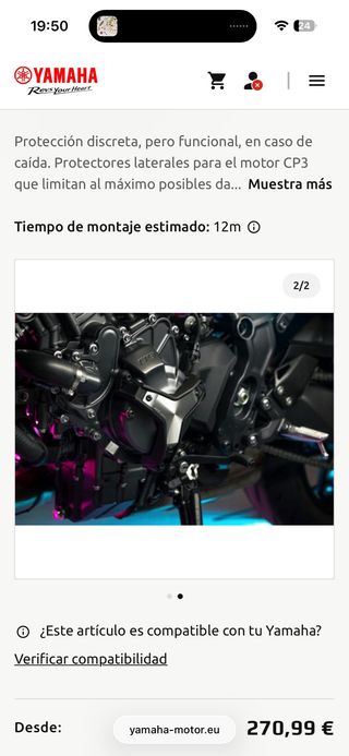 Protector Motor Yamaha MT-09 B7N-211D0-01-00