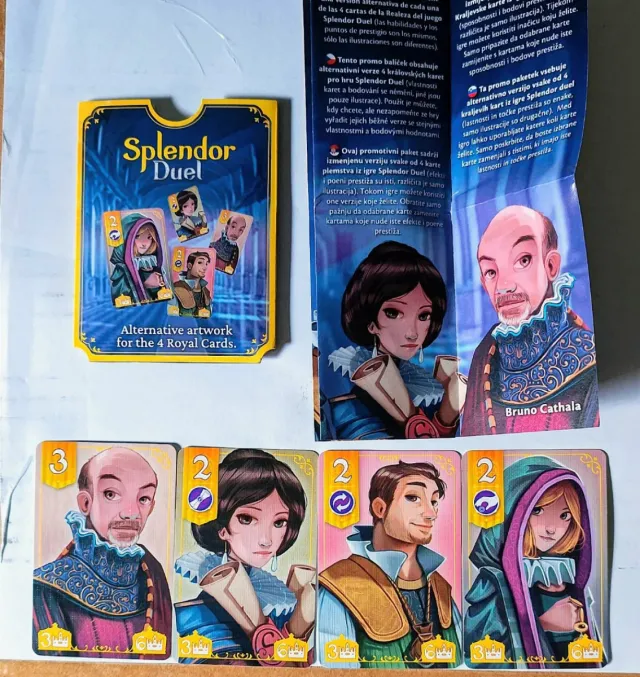 Promo cartas arte alternativo Splendor Duel