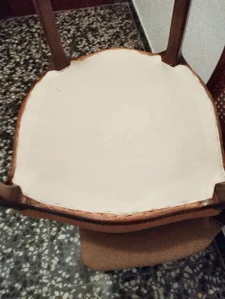 Juego 6 Sillas Isabelinas Madera Rattan