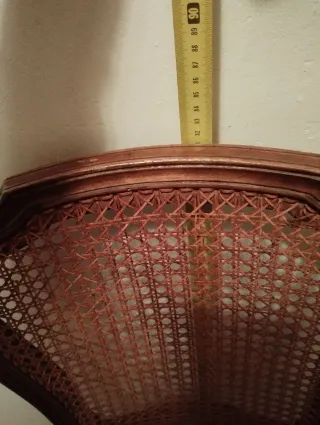 Juego 6 Sillas Isabelinas Madera Rattan