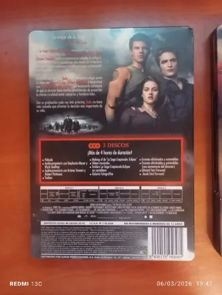 Saga Crepúsculo DVD Steelbook (Completa)