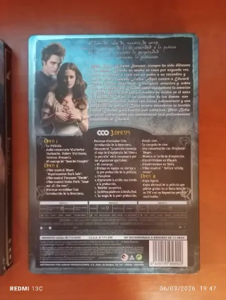 Saga Crepúsculo DVD Steelbook (Completa)