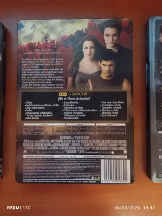 Saga Crepúsculo DVD Steelbook (Completa)