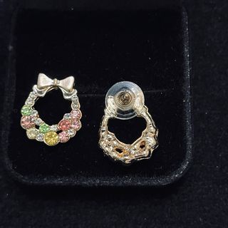 Pendientes Aro Wreath con Lazo y Cristales