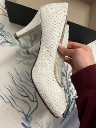 Zapatos Lodi Novia Piel Blancos Talla 38