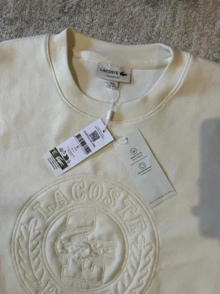 Sudadera Lacoste Blanca Talla XL